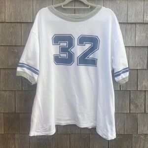 Free People Ragabond Retro Ringer Tee SZ XL